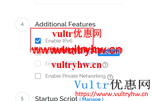 Vultr开启IPv6