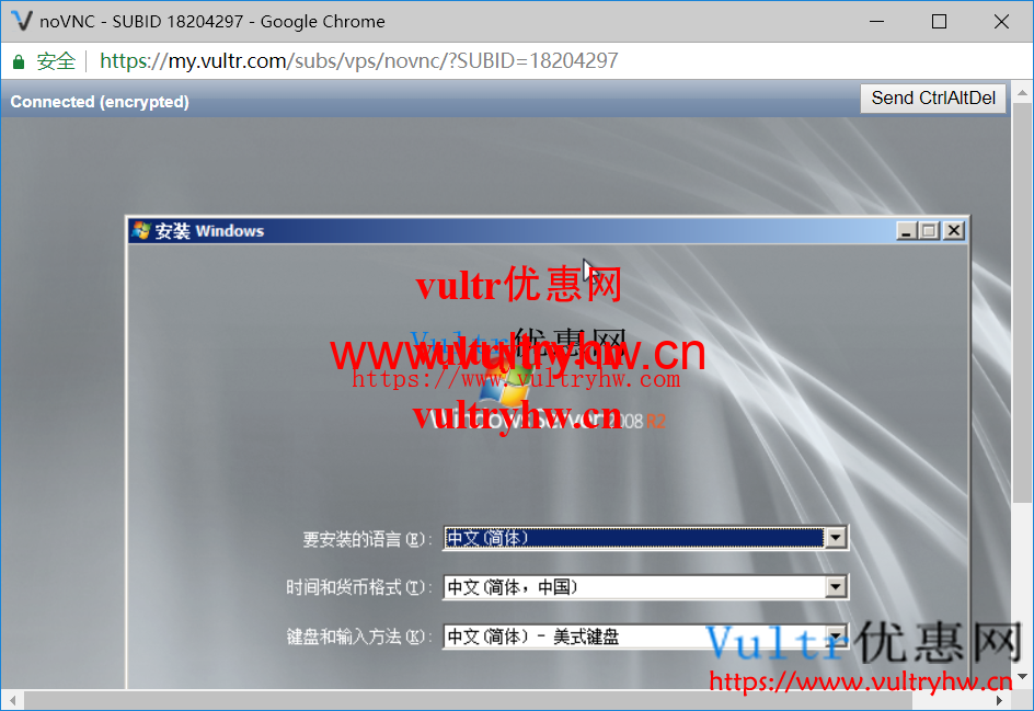 Vultr安装Windows系统