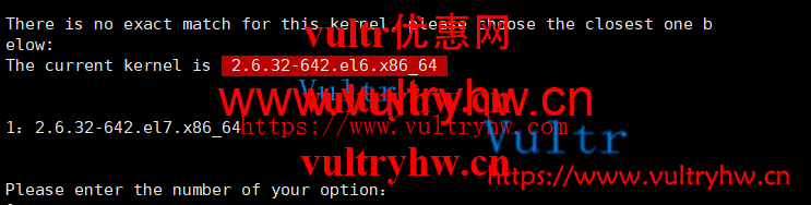 vultr锐速选择版本