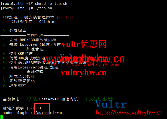 vultr魔改版bbr