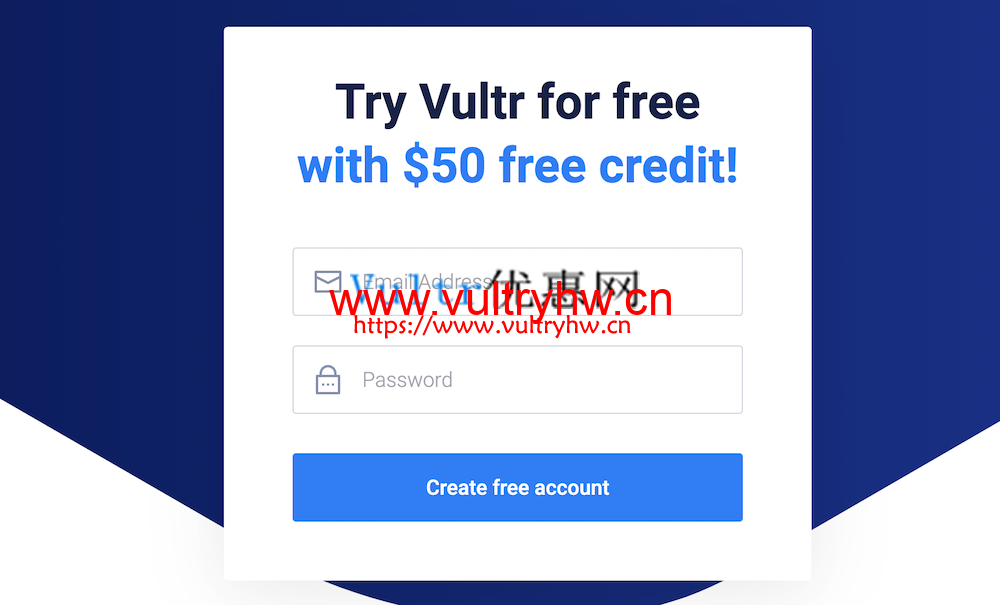 Vultr新用户注册送50美元