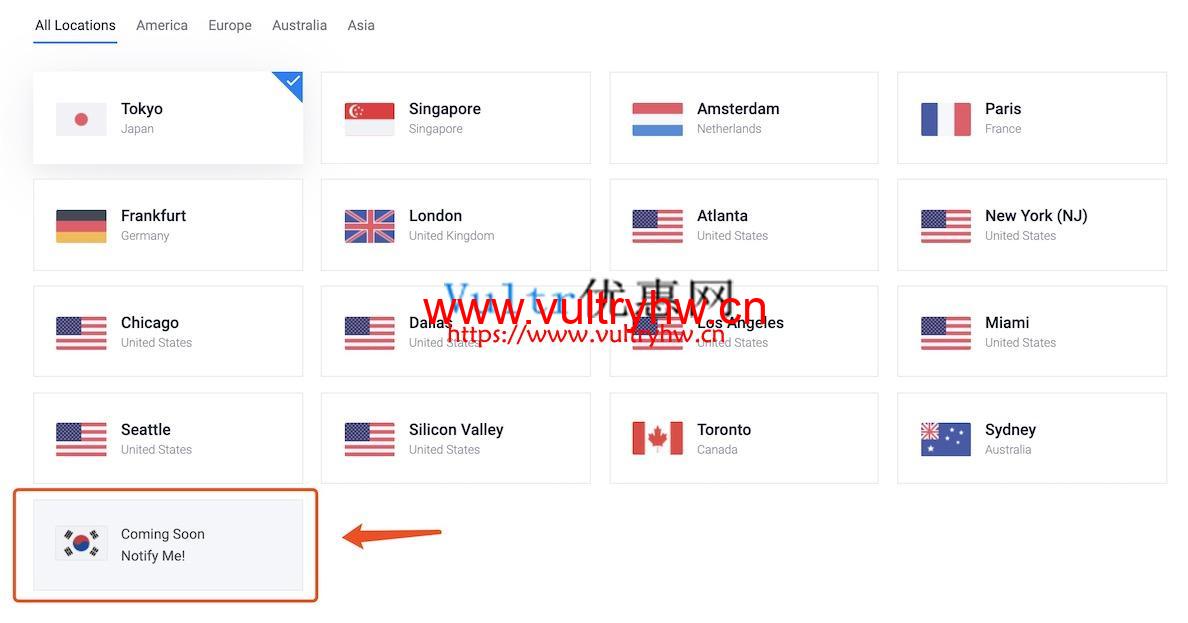 Vultr韩国首尔机房