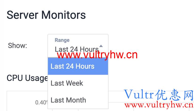 Vultr资源使用情况
